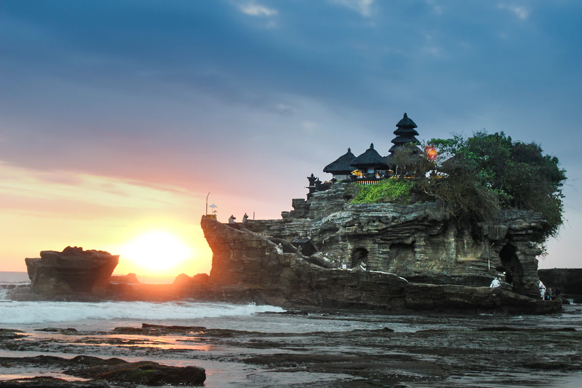 Tanah Lot Rock Temple Sunset Bali