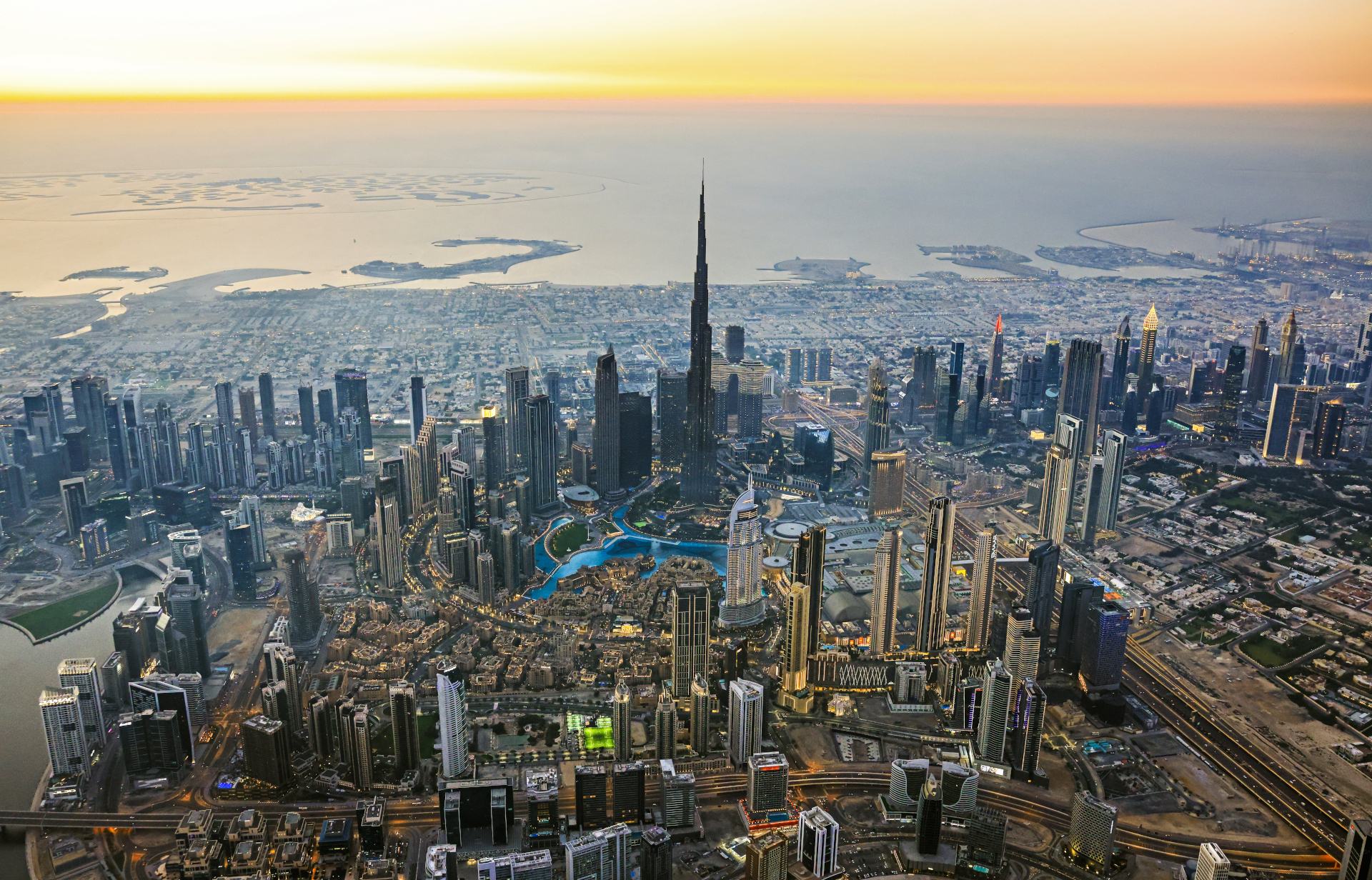 Dubai Burj Khalifa skyline and desert safari luxury holiday