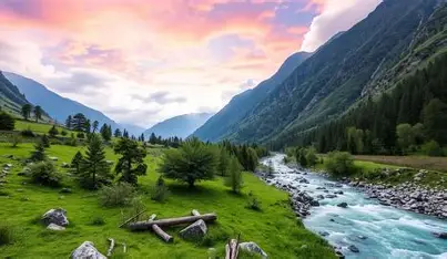 Pahalgam Lidder River Valley