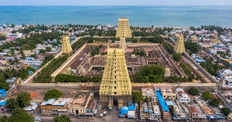 Pamban Bridge and Ramanathaswamy Temple in Rameshwaram