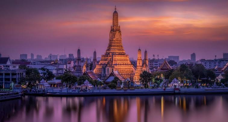 Thailand tropical beaches Coral Island and Bangkok golden temples