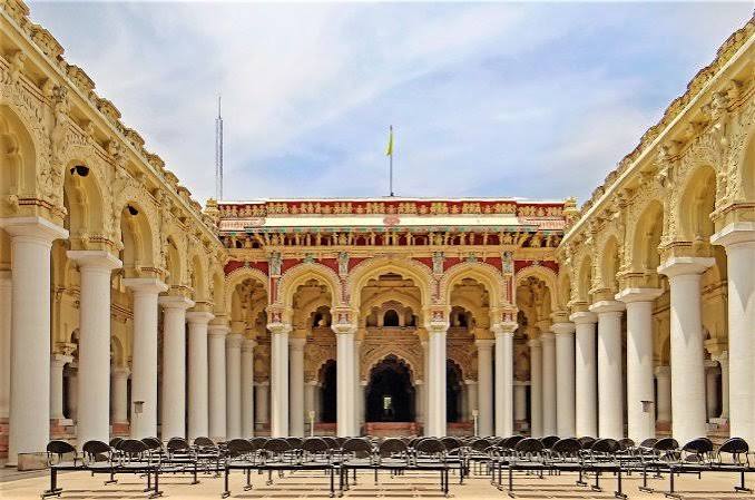 Thirumalai Nayakkar Palace Grand Pillars